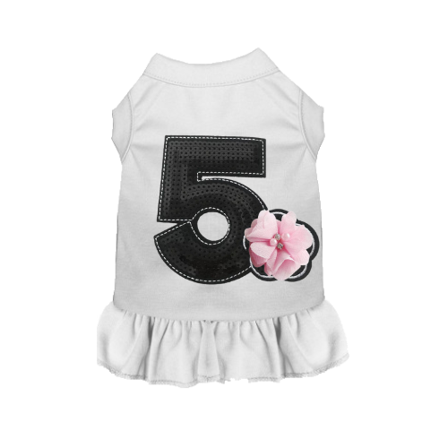 Chiffon No. 5 Flower- Pet Dog Dress