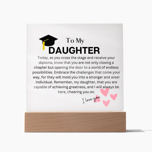 To My Daughter - Graduation